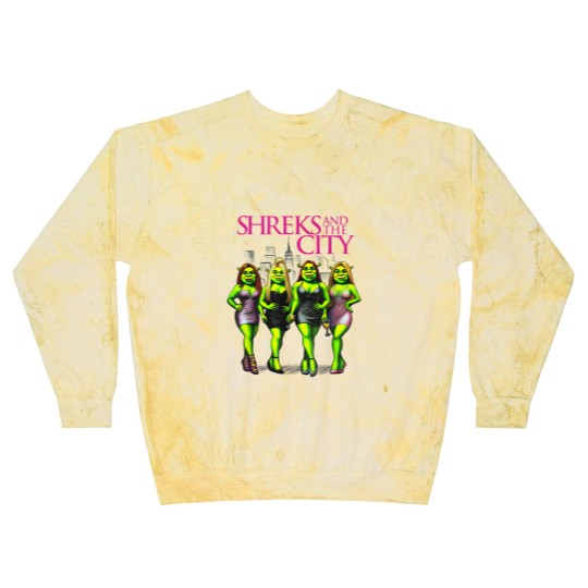 Discover Shreks And The City Blast Sweatshirts, Shrek Funny Blast Sweatshirts, Shrek Face Meme Blast Sweatshirts