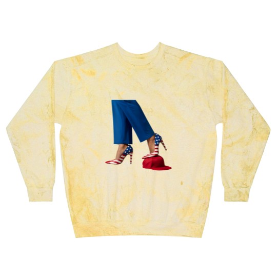 Discover Kamala Harris Blast Sweatshirts, Kamala Harris With High Heels Stepping On Red Hat