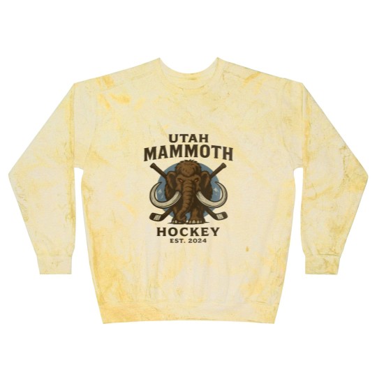 Discover Utah Mammoth Hockey Blast Sweatshirts, Utah Mammoth Blast Sweatshirts, Unisex Sports Blast Sweatshirts