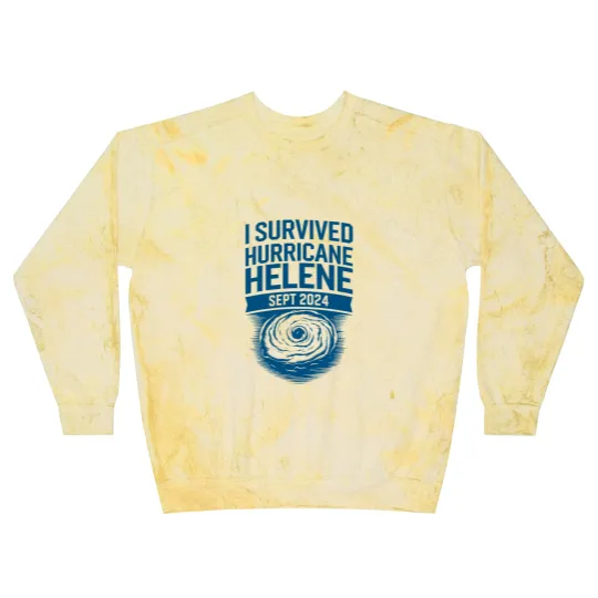 Discover I Survived Hurricane Helene Blast Sweatshirts