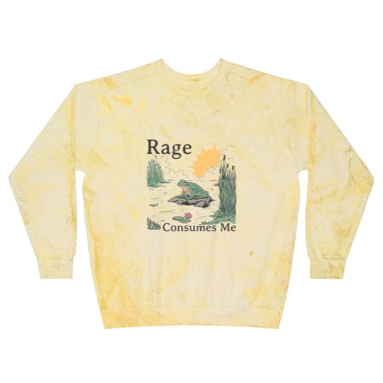 Discover Rage Consumes Me Blast Sweatshirts, Frog Pond Blast Sweatshirts, Meme Frog Blast Sweatshirts, Vintage Style Unisex Blast Sweatshirts