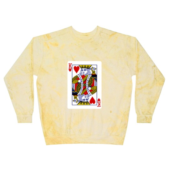 Discover King of Hearts Playing Card Blast Sweatshirts