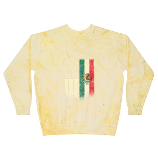 Discover Mexican American Patriot Mexican American Flag Blast Sweatshirts