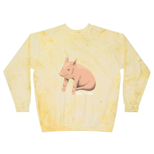 Discover Hey Babe Cute Pig Pun Blast Sweatshirts