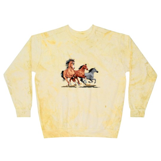 Discover Horses | Three Horses Blast Sweatshirts