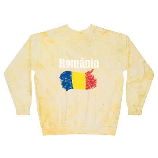 Discover Romania Romanian Flag Vintage Graphic Romania Love Blast Sweatshirts