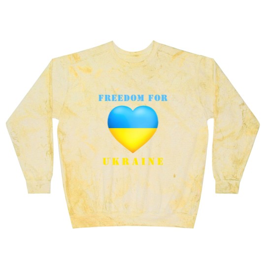Discover Freedom For Ukraine Support  - Ukraine Flag Blast Sweatshirts
