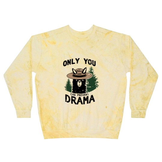 Discover Only You Can Avoid the Drama, Llama Smokey Parody, Llama Super Soft Blast Sweatshirts