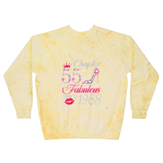 Discover chapter 55 fabulous since 1968 55th birthday gift for women Blast Sweatshirts