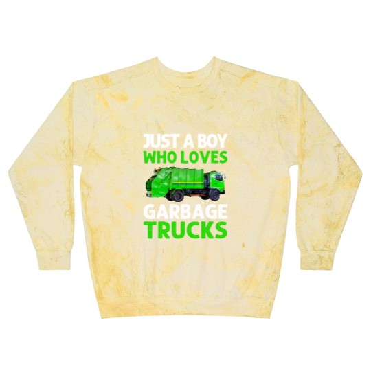 Discover Just A Boy Who Loves Garbage Trucks Blast Sweatshirts