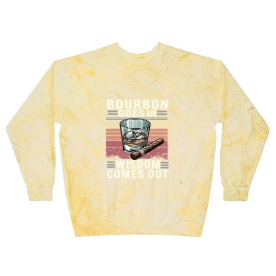 Discover Bourbon For Men Bourbon Goes In Wisdom Comes Out, Bourbon Blast Sweatshirts, Bourbon Lover, Bourbon Whiskey, Bourbon Bottle, Bourbon Gift, Bourbon Drinker Blast Sweatshirts