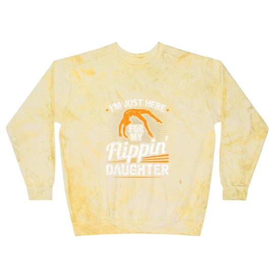 Discover Mens Im Just Here For My Flippin Daughter Gymnastics Dad Blast Sweatshirts