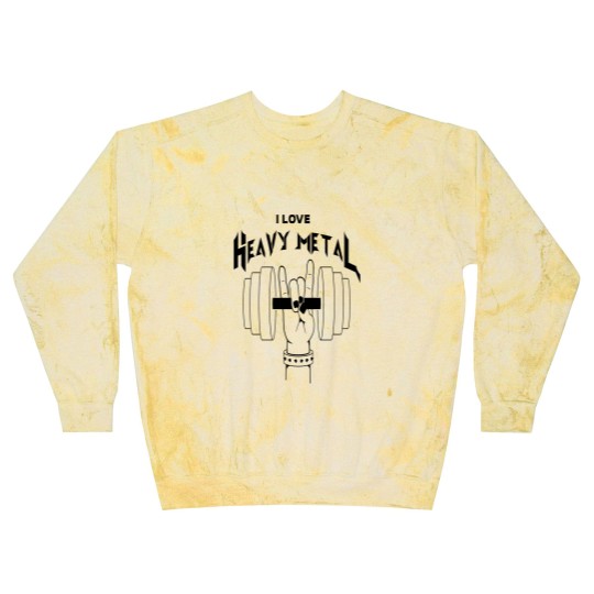 Discover I Love Heavy Metal Blast Sweatshirts