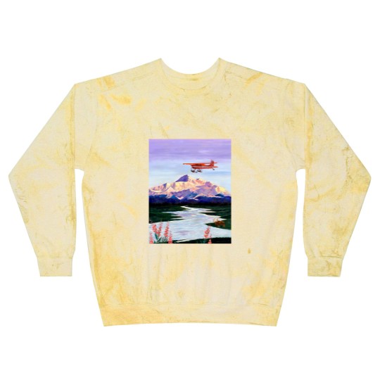 Discover Denali Mountain Painting, K2 Aviation, Living Room Painting, Alaska Mountain, Gift for Pilot, Scott Blast Sweatshirts