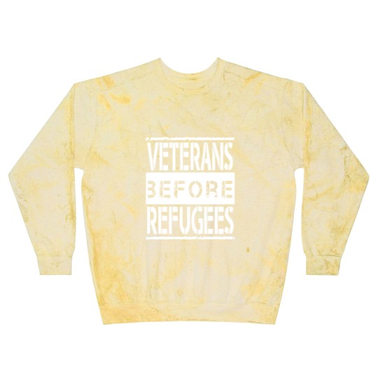 Discover Veterans Before Refugees Blast Sweatshirts