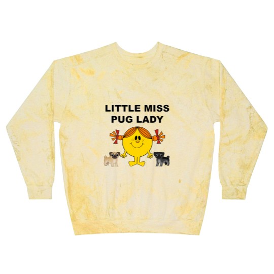 Discover Little Miss Pug Lady Cute Design Blast Sweatshirts
