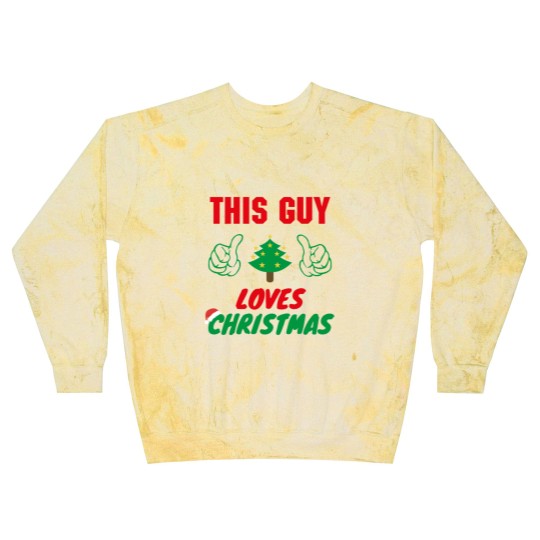 Discover This Guy Loves Christmas, Funny Mens Christmas Blast Sweatshirts