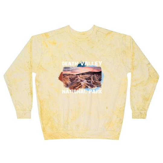 Discover Death Valley National Park Blast Sweatshirts with Sunset Scene