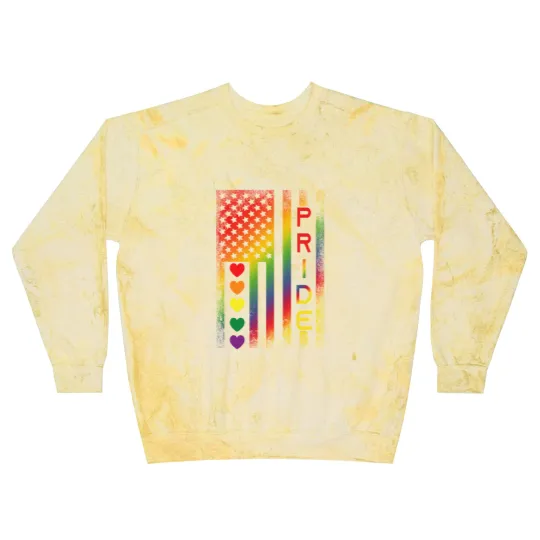 Discover Pride American Flag Blast Sweatshirts