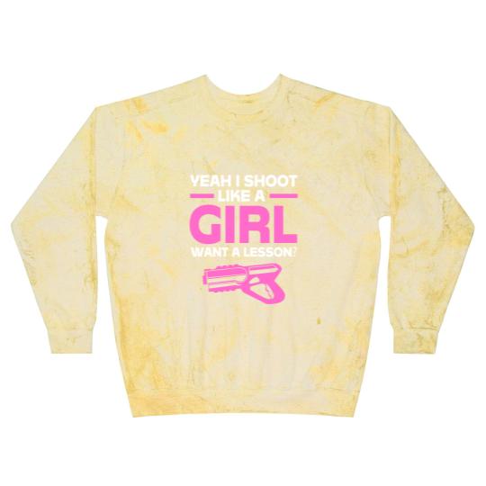 Discover Laser Tag Yeah I Shoot Like A Girl Want A Lesson Blast Sweatshirts