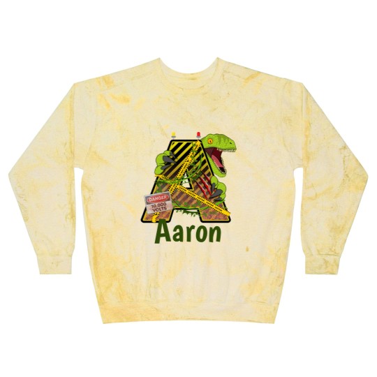 Discover Jurassic Alphabet | Initial Letter Custom Name | A Blast Sweatshirts