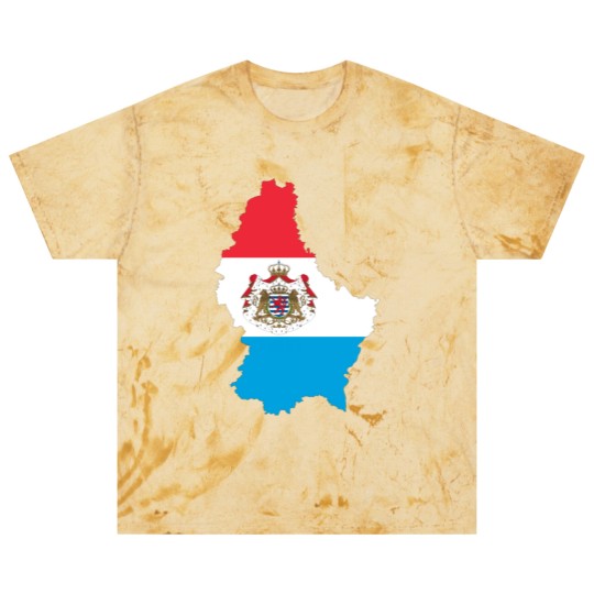 Discover Luxembourg Map Flag With Stroke And Coat Of Arms Blast T Shirts