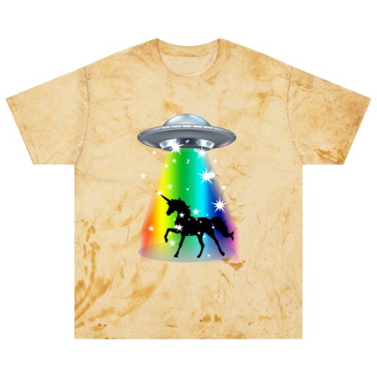 Discover Unicorn Rainbow UFO Alien Pony Space Travel Fable Blast T Shirts