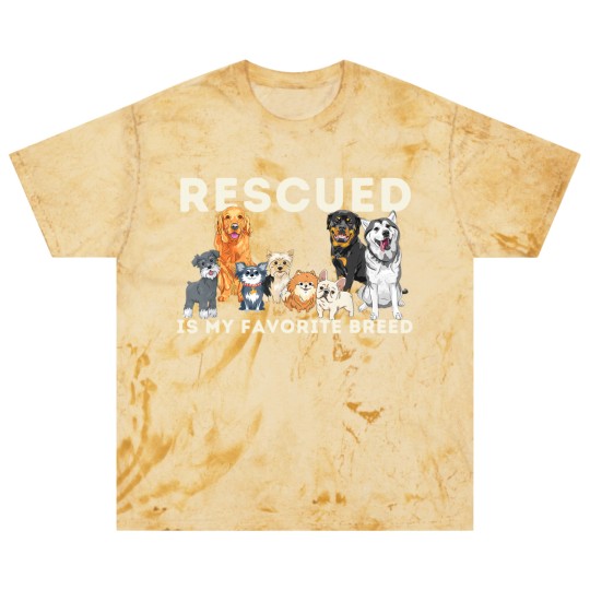 Discover Rescued Is My Favorite Breed - Animal Rescue Blast T Shirts
