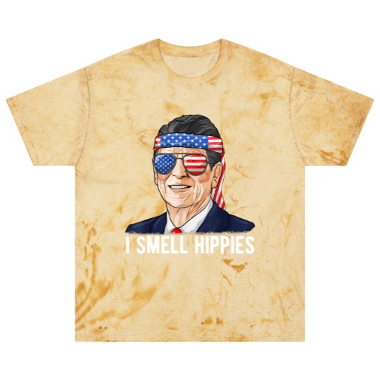 Discover Reagan Ronald Blast T Shirts Conservative President I Smell Hippies Blast T Shirts