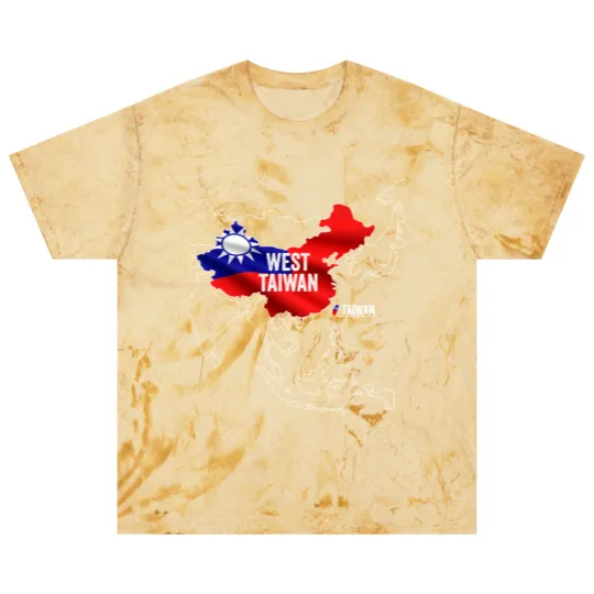 Discover West Taiwan China Map Blast T Shirts