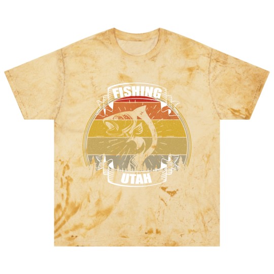 Discover Vintage Sunset Trees Fishing Utah Blast T Shirts