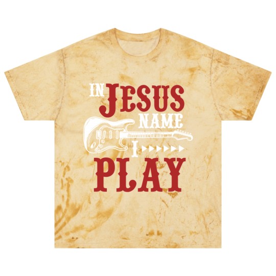 Discover In Jesus Name I Play Guitar Christian Guitar Player Blast T Shirts