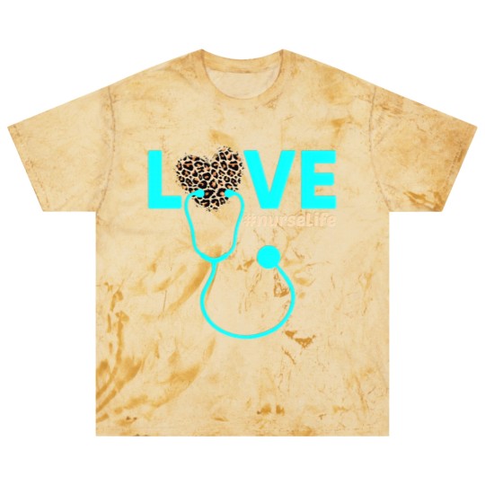 Discover Nurse Life RN LPN CNA Healthcare Cheetah Heart Blast T Shirts