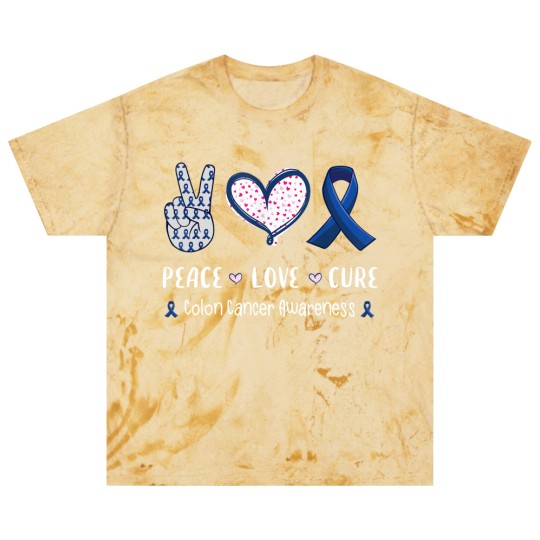 Discover Love Colon Blast T Shirts Peace Love cure Colon cancer awareness