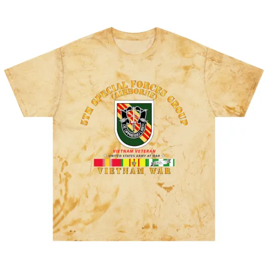 Discover Army 5th Special Forces Group w Flash VN SVC Blast T Shirts