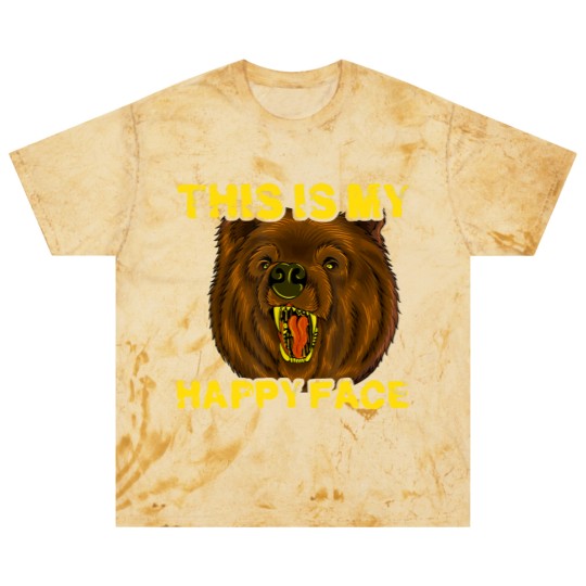 Discover This Is My Happy Face Funny Grizzly Bear Blast T Shirts