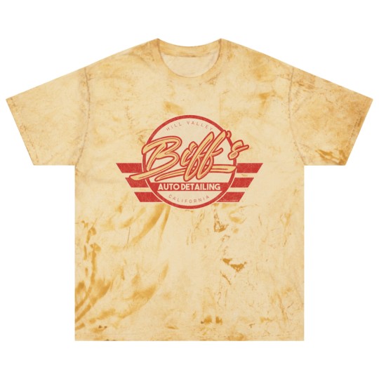 Discover Biff's Auto Detailing in Distressed Red - Back To The Future - Blast T Shirts