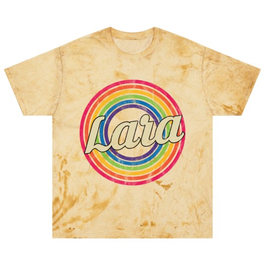 Discover Lara - Retro Rainbow Faded-Style - Lara - Blast T Shirts