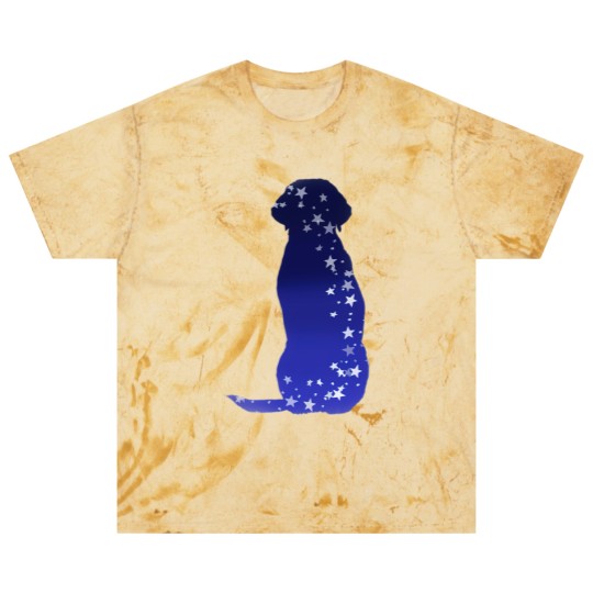 Discover Cosmic dog silhouette in blue with stars Blast T Shirts