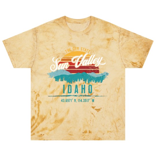 Discover Retro Sun Valley Idaho Vintage Mountains Sun Souve Blast T Shirts