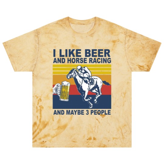 Discover Horse Racing Like Beer And Maybe 3 People Vintage Horse Lovers - I Like Beer And Maybe 3 People Funny - Blast T Shirts