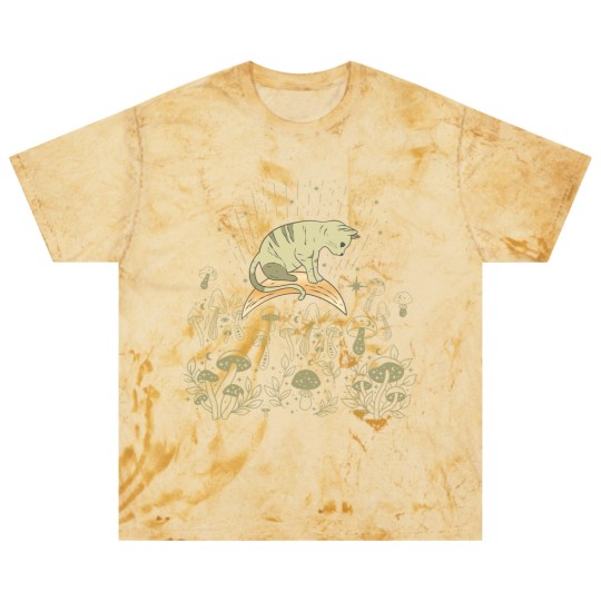 Discover Cottagecore Celestial Boho Mystical Mushrooms Moon Cat Blast T Shirts