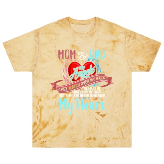 Discover Mom & Dad My Angels Blast T Shirts - in memory of parents In Heaven Blast T Shirts