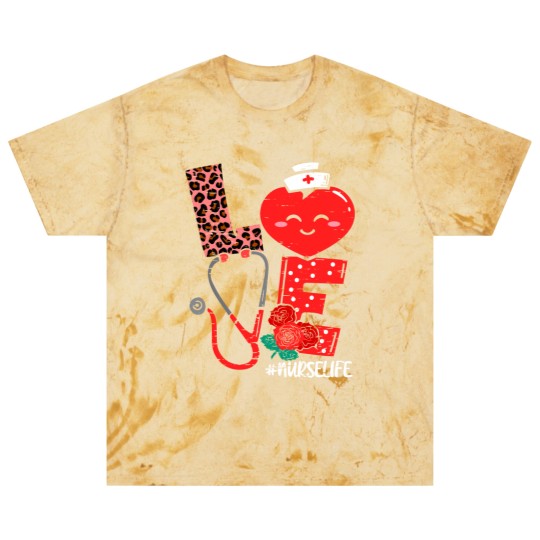 Discover Love Heart Stethoscope Nurse Life Valentine Day 2022 Women Blast T Shirts