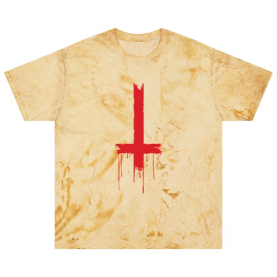 Discover Satan - upside down inverted satanic cross Blast T Shirts