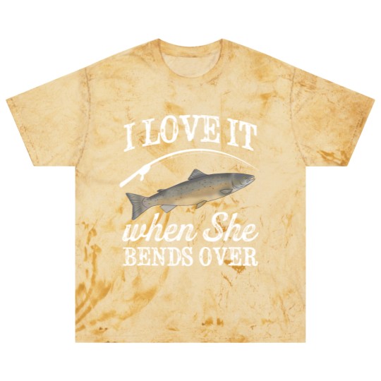 Discover Pacific Salmon I Love It When She Bends Over Fishing Humor Blast T Shirts