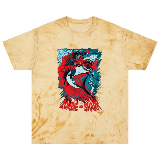 Discover Shark Vs Zombie Blast T Shirts