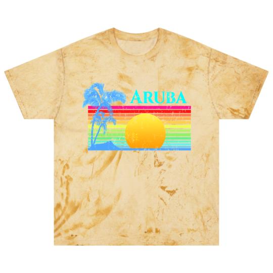 Discover Retro Beach Aruba Sunset - Aruba - Blast T Shirts