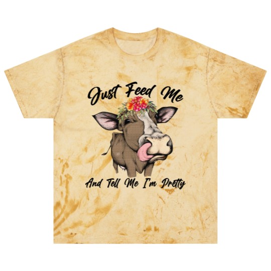 Discover Just Feed Me And Tell Me I'm Pretty Funny Cow Blast T Shirts