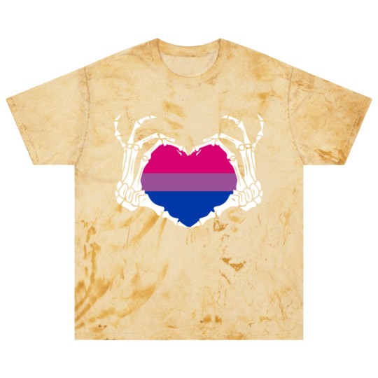 Discover Skeleton Hand Heart Bisexual Funny Halloween Blast T Shirts